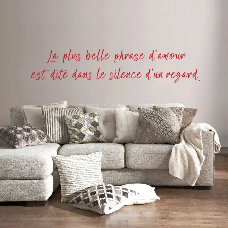 Stickers La Plus Belle Phrase D Amour Vinyl Wall Art Decal Living Room Wall Decor Poster Love Quote Wall Decor House Decoration Wall Stickers Aliexpress