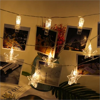 

3M 20LED Night Light Creative Clip Atmosphere Light Decorative Warm White LED Light Strings