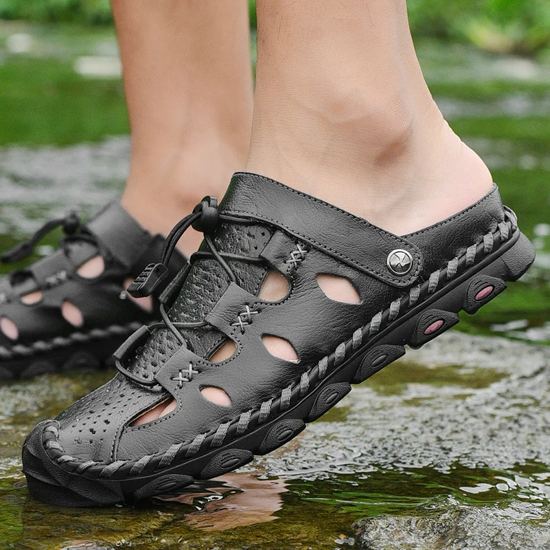 Летняя мужская обувь zapatillas zomerschoenen mannen schuhe Кожаные мужские массажные туфли