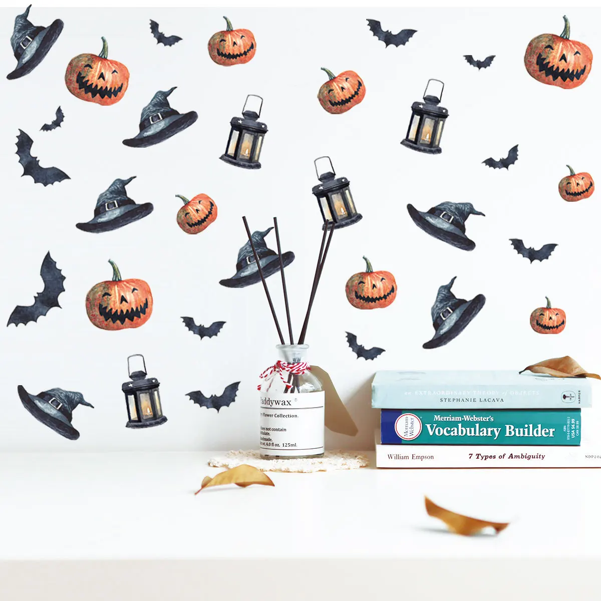 

30pcs Halloween Decoration Pumpkin Wall Sticker Home Decor and DIY Stickers Scrapbooking Witch Hat Creative Stationery Sticker