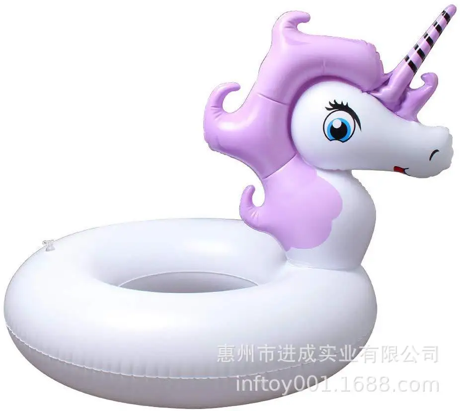 

PVC Inflatable Water Unicorn Swimming Tube Inflatable Hippocampus Swim Ring Industry Pool Swim Ring Toy