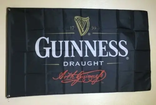 3ft x 5ft3 x5ft Guinness разливной пивной флаг баннер Печать баннер, флаг из полиэстера Размер 150*90 см