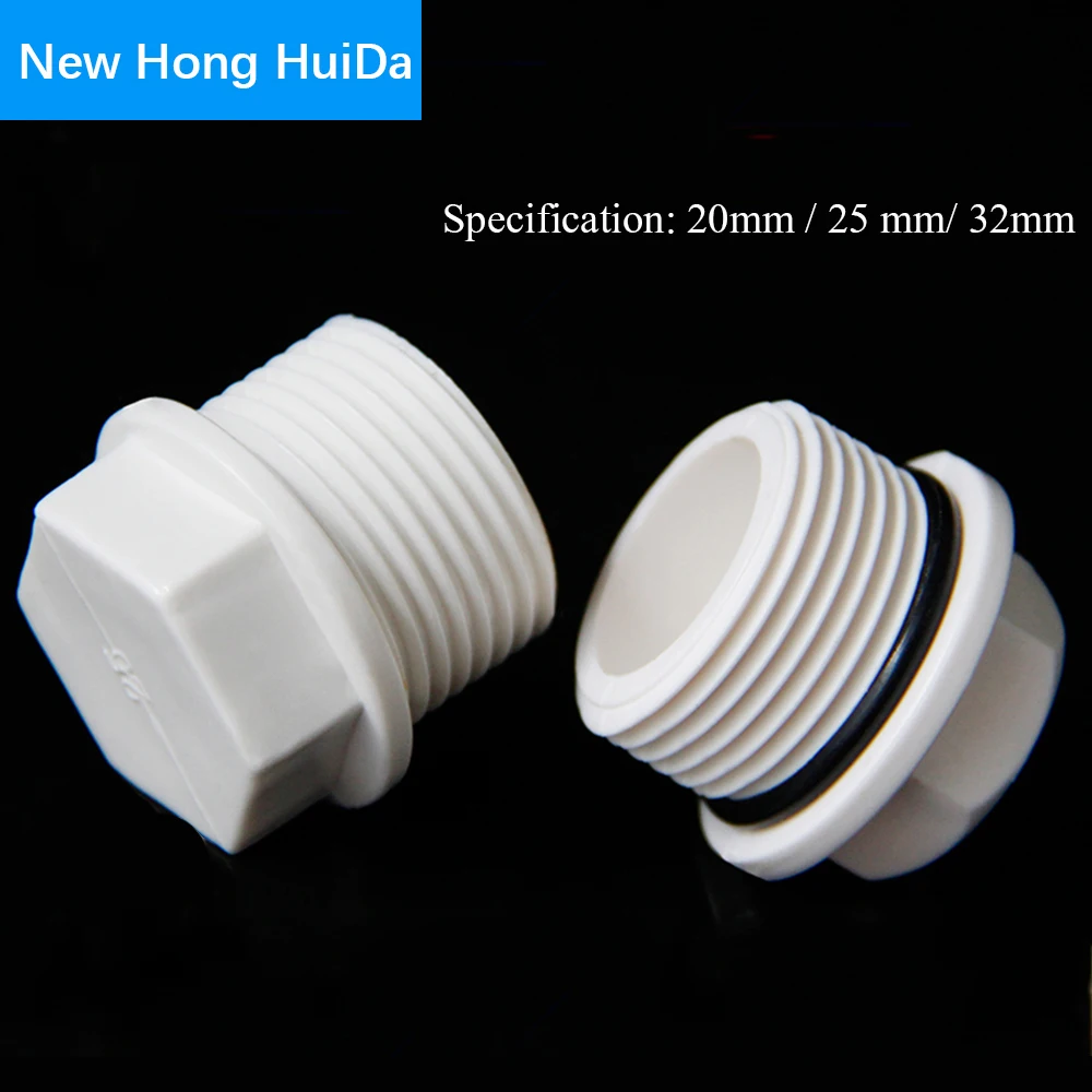 MaleThreadPlugPVCPipeEuropeanStandardScrewPlugPipeFitting