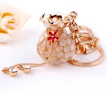 Fortune Yuyi бутик позолоченный покрытая стразами кристалл натуральный цвет опал кошелек металлический креативный брелок