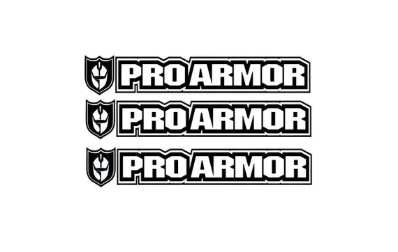 

For 3x Pro Armor Sticker Kawasaki Polaris Rzr Yamaha Raptor Atv Sticker Decal