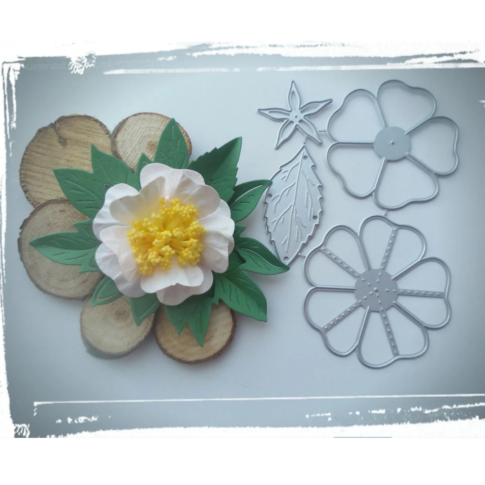 Красивая Хризантема и мозаичная комбинация декоративной резки металла штампы clipbook бумажный нож штамповки штамп