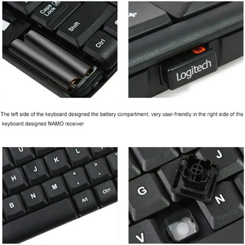 Беспроводная клавиатура logitech K230 бесшумная 2 4 ГГц домашняя Офисная Клавиатура