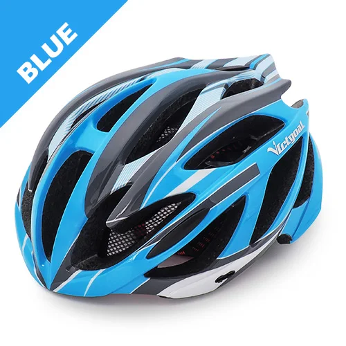 Blue Bike Helmet VICTGOAL велосипедный шлем для мужчин светодиодный велосипедный шлем с подсветкой Женский козырек велосипедные шлемы для шоссейного велосипеда защитные шлемы Велосипедное снаряжение - Цвет: Blue Bike Helmet
