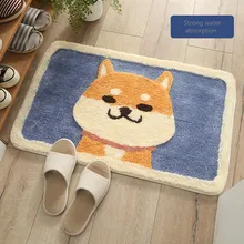 Мультфильм Akita ворсовой ковер коврики для дома ванной двери ванная комната впитывающие коврики ворсистый ковер пушистый коврик
