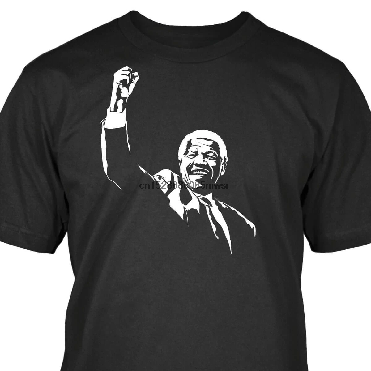 

2019 Hot Sale Men Fashion T-shirt Nelson Mandela T-Shirt Design