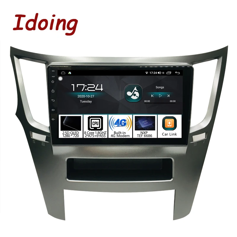 

Idoing 9 "4G + 64G Автомобильный Android Радио мультимедийный плеер для Subaru Outback 4 BR Legacy 5 2009-2014 GPS навигация головное устройство Carplay