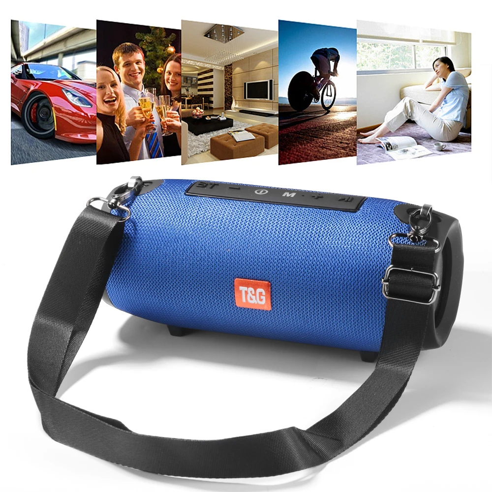20W High-power Portable Speakers TG125 Outdoor Waterproof Battle Drum Wireless Speaker FM Radio loudspeaker USB Port AUX Input 20W High-power Portable Speakers TG125 Outdoor Waterproof Battle Drum Wireless Speaker FM Radio loudspeaker USB Port AUX Input