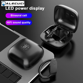 

ALECUCI B11 Bluetooth 5.0 Headphones Auto Pairing Deep Bass HiFi Stereo Sound True Wireless Earbuds with Built in Mic Sports