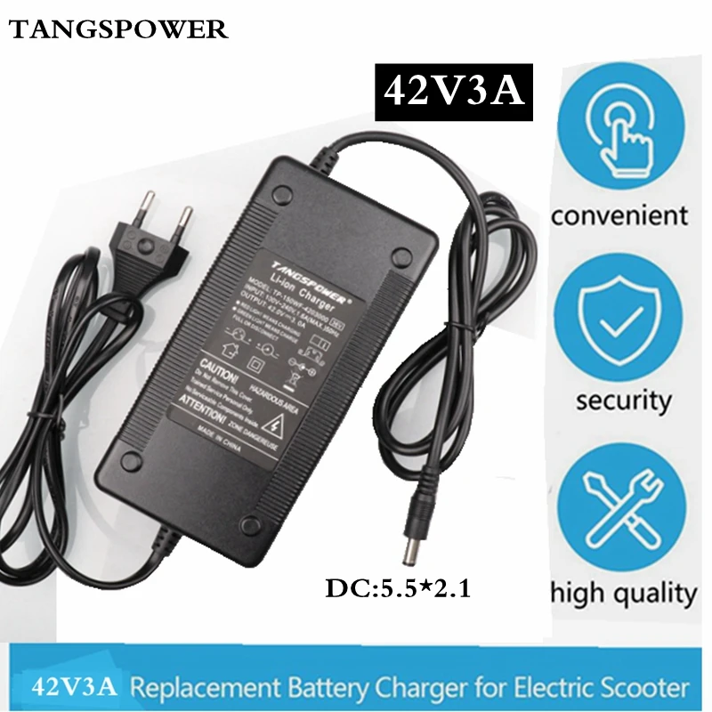 

42V3A charger 42V 3A electric bike lithium battery charger for 36V lithium battery pack Plug Connector High quality