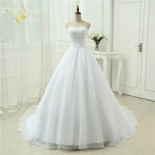 Новое поступление, Недорогое Платье трапециевидной формы, милый халат из органзы, винтажное платье размера плюс, свадебные платья OW 2039