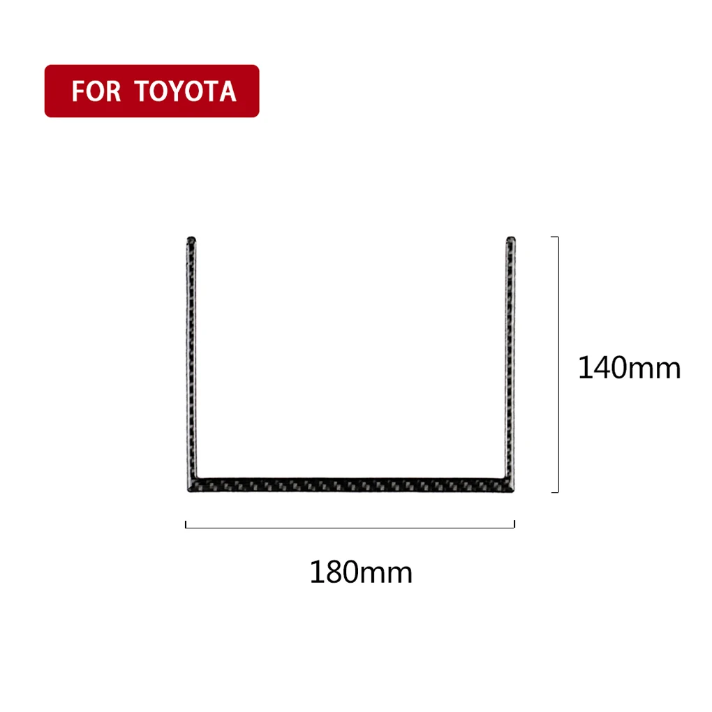 Замена для Toyota Camry- автомобильный Тип рамка коробки для хранения крышка из углеродного волокна u-образный декоративная отделка стикер