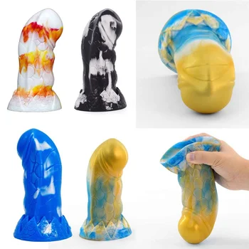 Giant Anal Butt Plug Dildo For Women Silicone Prostate Massage G-spot Stimulate Oversized Realistic Penis Huge Dildos Sex Toys 6