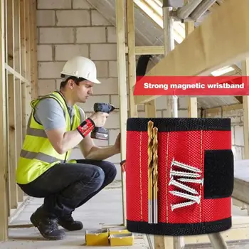 

Magnetic Wristband Tool Bag Screws Nails Drill Electrician Wrist Tool Belt