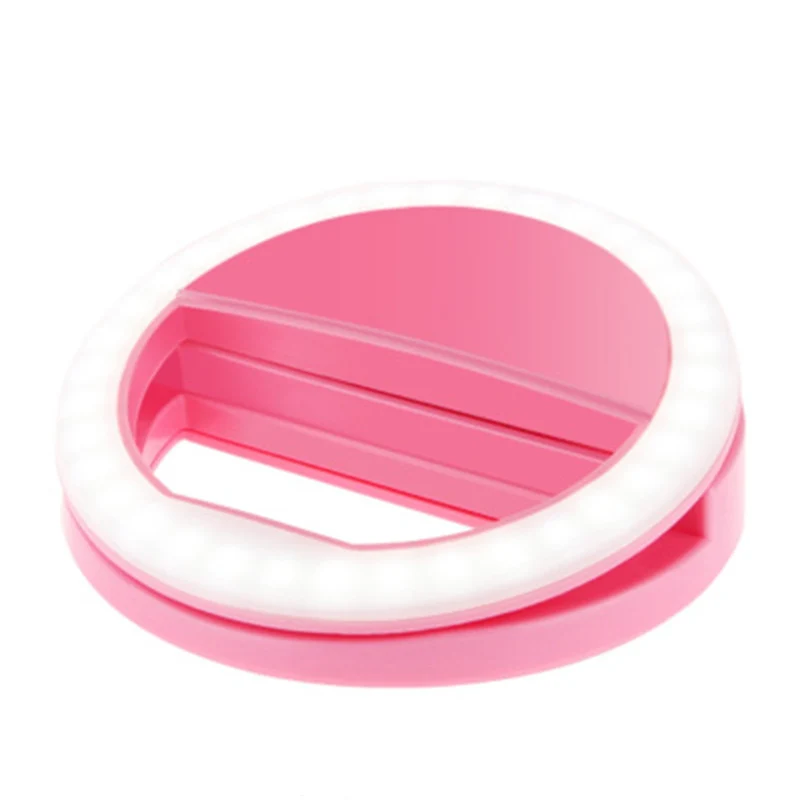 Selfie Sticks Portable Clip Fill Light LED Ring Photography for IPhone Android Phone Handheld Gimbal IY401 | Электроника