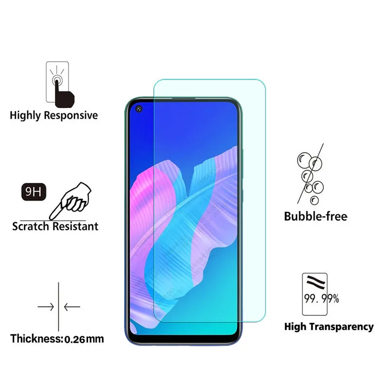 phone screen guard For huawei p40 lite E Glass 3pcs protective glass For huawei p 40 lite p40 light p40lite E p40liteE screen protector safety Film phone screen guard