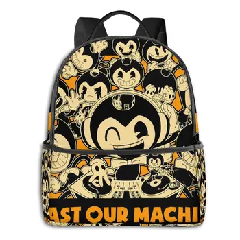 

Bendy Cartoon 3D Print Student School High Quality Backpack Popular Girls Boys School Book Bags