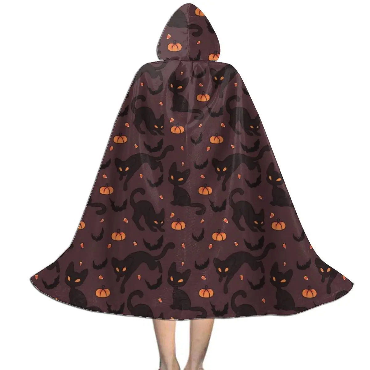 Новинка 2019 взрослые животные Черный кот принт счастливый холлоуин для детей