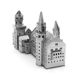 Полностью Металлическая Сборная модель 3d Трехмерная головоломка Европейская туристическая сувенирная немецкая Neuschwanstein