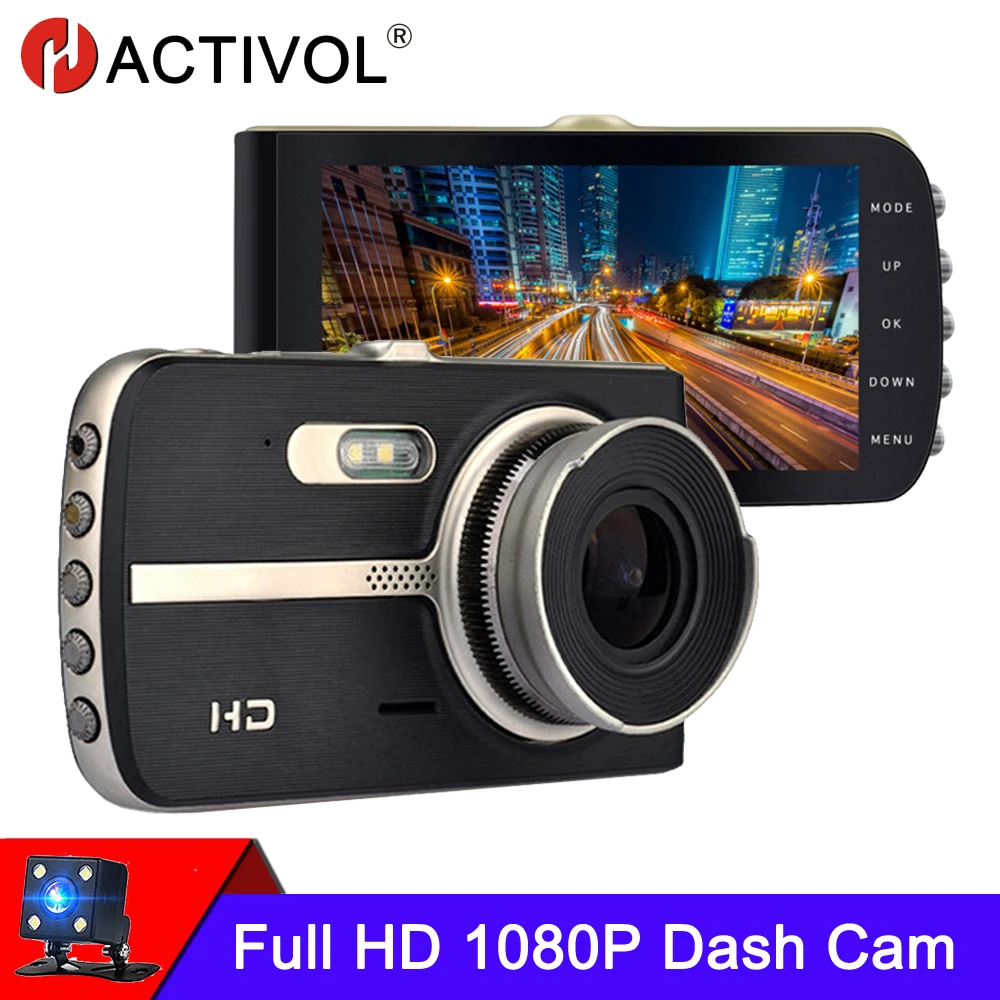 HD Dual Lens Car DVR Dash Cam With Rear View Camera Night Vision Video Recorder HD Dual Lens Car DVR Dash Cam With Rear View Camera Night Vision Video Recorder