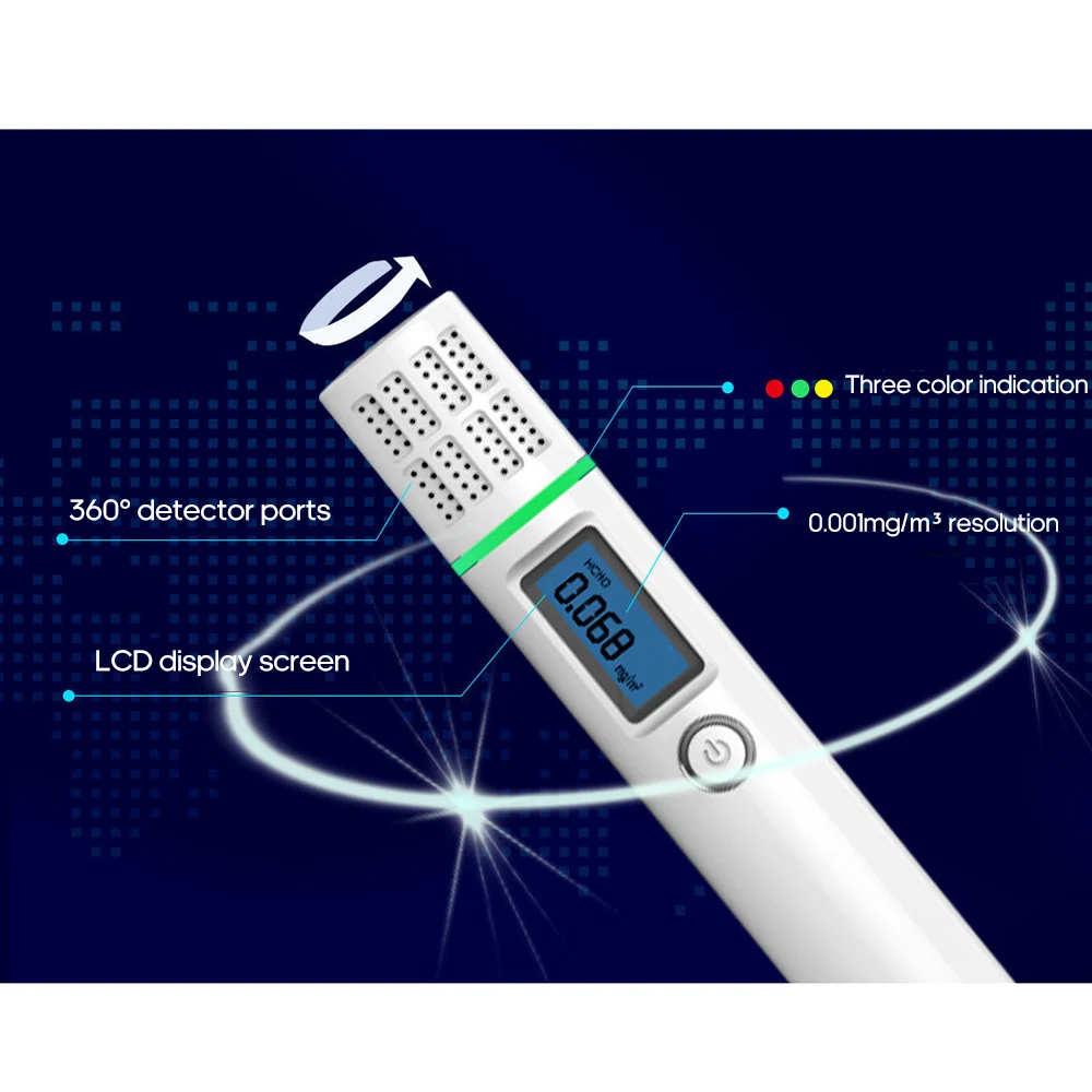 Высокая точность TVOC Датчик Тестер портативный формальдегид(HCHO) детектор с ЖК-дисплеем детектор газа HCHO/TVOC анализатор воздуха