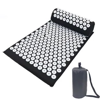

Outdoor Acupressure Mat Head Neck Back Foot Massage Cushion Pillow Yoga Spike Mat Anti-stress Acupuncture pad Needle Massager