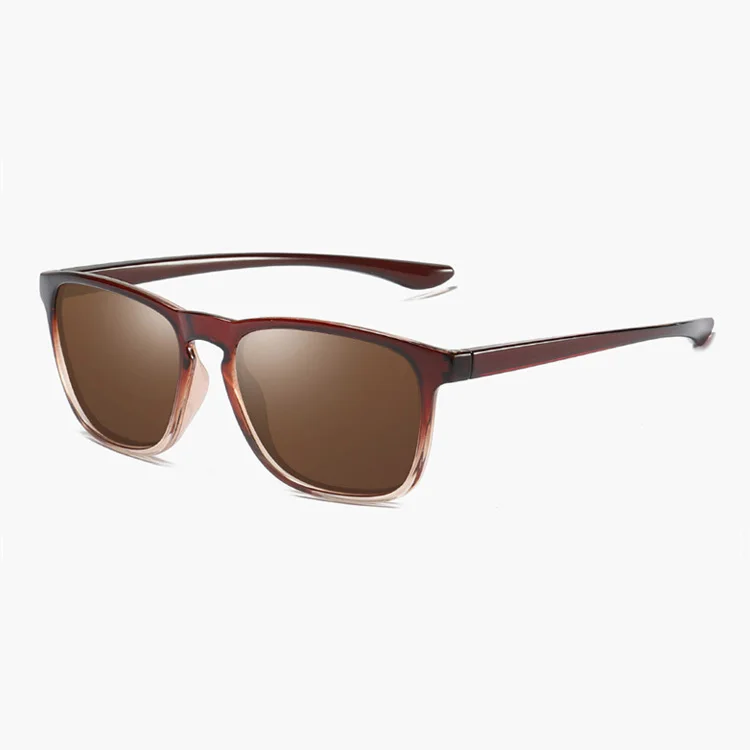 MADELINY, квадратные поляризационные солнцезащитные очки, мужские, для вождения, негабаритные, солнцезащитные очки, женские, брендовые, Ретро стиль, зеркальные, очки, UV400, MA162 - Цвет линз: C3 Brown