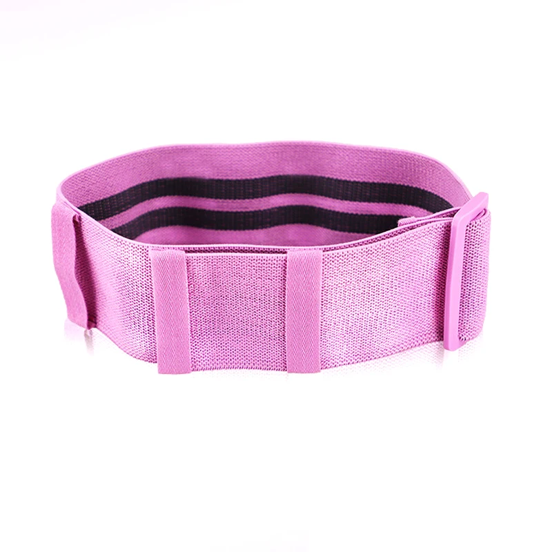High Quality Yoga Adjustable Booty Hip Glute Band Resistance Anti-slip for Home Fitness Workout - Цвет: Purple