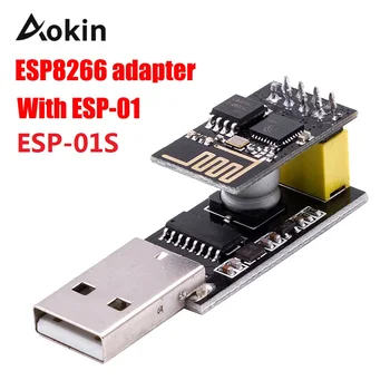 

ESP-01 ESP-01S Programmer Adapter UART Adaptater ESP8266 CH340G USB to ESP8266 Serial Wireless Wifi Developent Board Module
