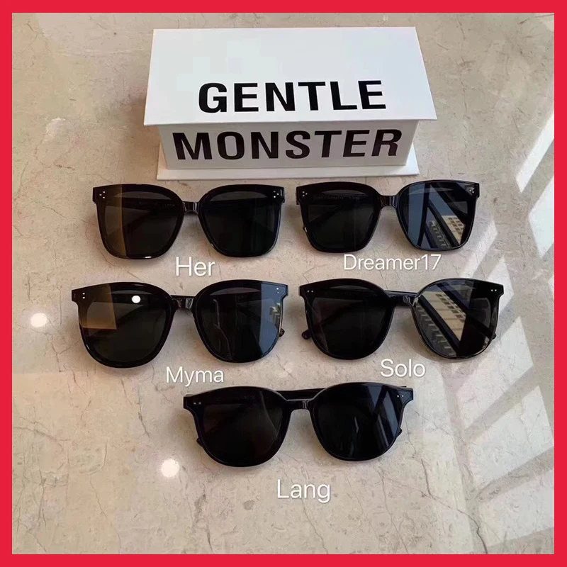 sunglasses for women Gentle Monster Sunglasses Women Square Frame Sun glasses Solo Korea Brand Design GENTLE Sunglasses Women Men With Oringnal Case ladies sunglasses