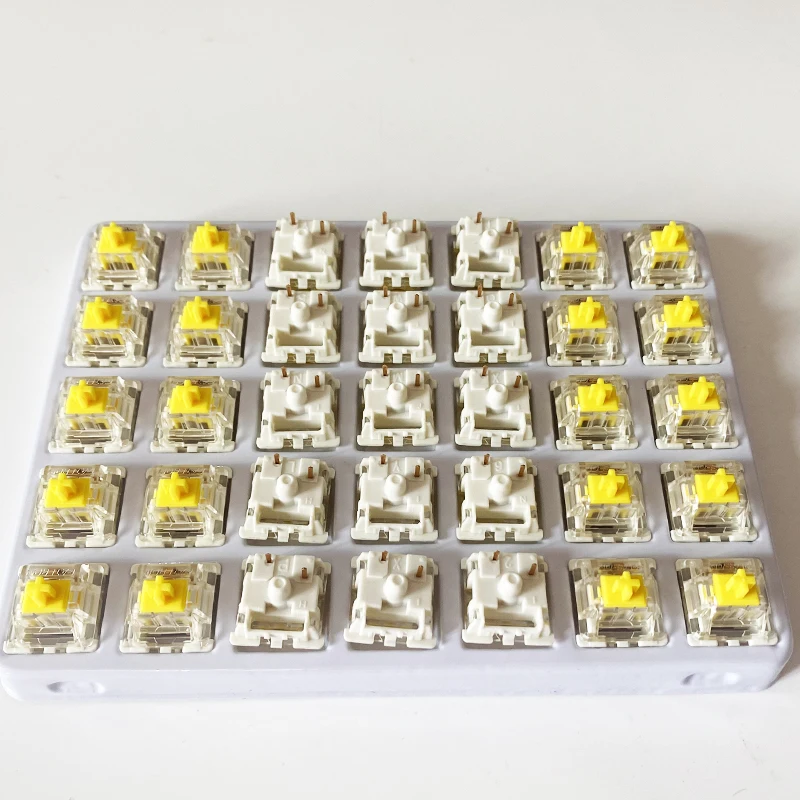 white computer keyboard GATERON G yellow Pro switch keyboard accessories 50gf linear feel 3/5pin best mechanical keyboard for office