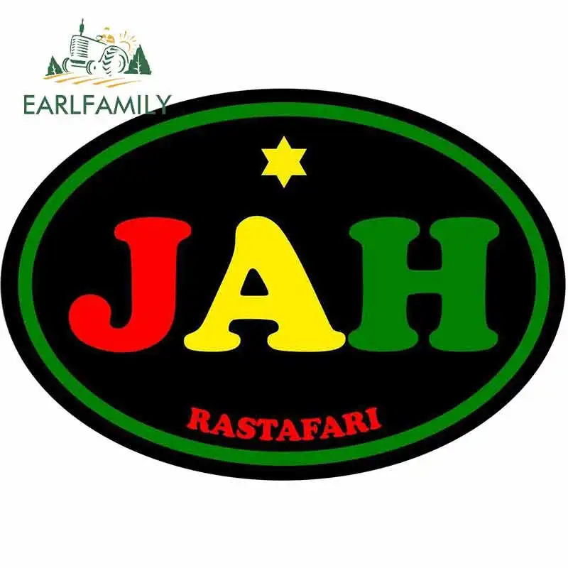 EARLFAMILY 13 см x 9 для JAH креативные автомобильные стикеры Модная тонкая Наклейка