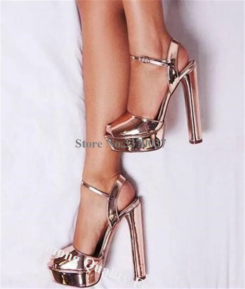Rose Gold Strappy Heels — free download