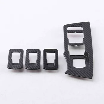 

For VW Volkswagen Tiguan 2017 2018 2019 MK2 Carbon Fiber Door Window Armrest Cover Switch Button Panel Trim Molding accessories