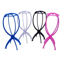 Подставка для парика, прочная пластиковая шляпа, витрина для парика, держатель для головы, манекен, подставка для головы, портативный складной парик, витрина, инструмент для укладки