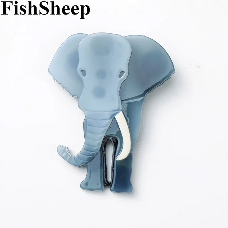 FishSheep модная акриловая большая брошь со слоном милое животное Таиланд Слон полимерные брошки булавки ювелирные изделия для женщин Подарки