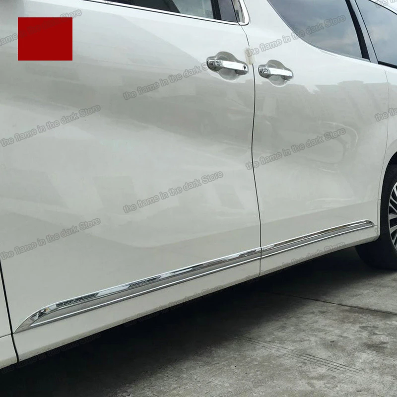 Lsrtw17 Shiny Silver Abs Car Body Kit Chrome Toyota Alphard Vellfire 15 16 17 18 19 21 30 Accessories Door Trim Trim Car Aliexpress