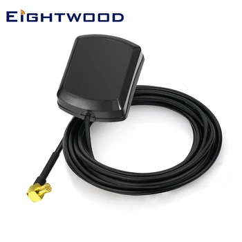 

Eightwood Car External GPS Antenna With MCX Male Right Angle 1575.42±3 MHz 3M Active Aerial for Clarion TomTom Garmin Navman