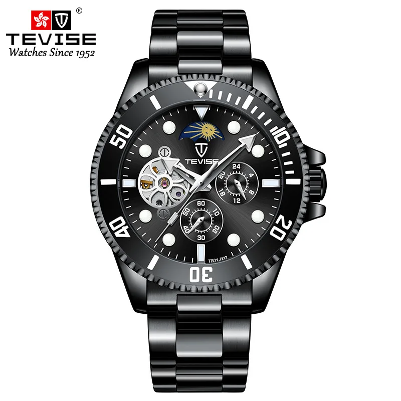 Men Watch TEVISE T801-002 Drop Shipping Top Brand Men Mechanical Watch Automatic Fashion Luxury Stainless Steel Male Clock 2020 (8)