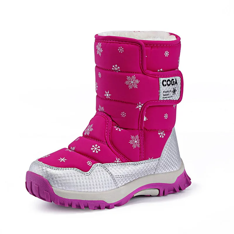 Зимние ботинки; обувь для девочек; зимние теплые ботинки для мальчиков; детская спортивная обувь; модные плюшевые водонепроницаемые кроссовки для студентов; детская обувь