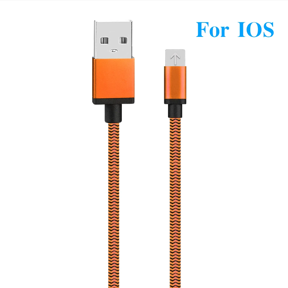 2 м для iPhone кабель для iPhone 11 Pro Max змеиная текстура Быстрая зарядка кабель для iPhone X XR XS MAX 7 8 6 6S Plus USB кабель - Цвет: Оранжевый