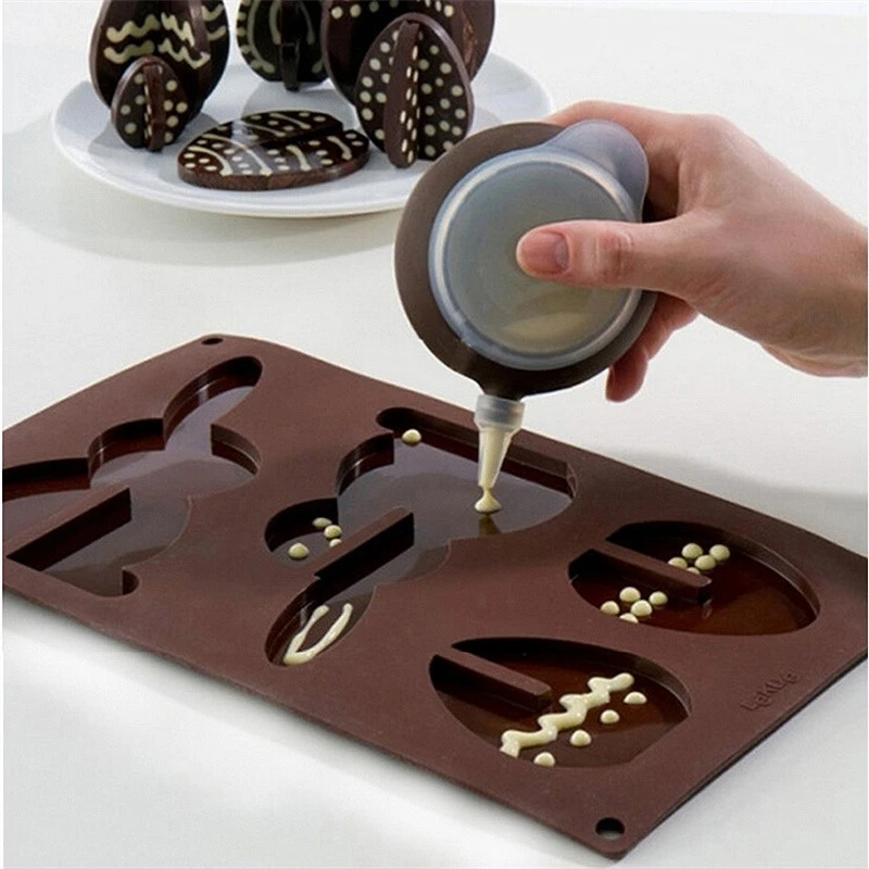 Decorating Tip Sets Bakery Silicone Cake Muffin Macaroon Macaron Piping Icing Baking Tool Pot 4 Nozzles