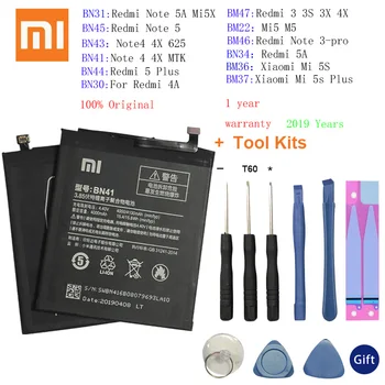 

Original XiaoMi Replacement Battery For Xiaomi Redmi 3 3S 3X 4X 4A 5A 3 pro 5 Plus Note 3 4 4X 5 5A Pro Mi5 Mi 5X MI5S Batteries