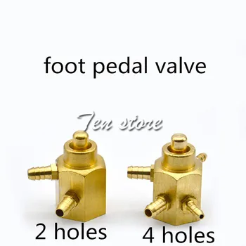 

5pcs dental chair unit 2/4 holes standard foot valve circular pedal 2/4 holes valve foot control switch