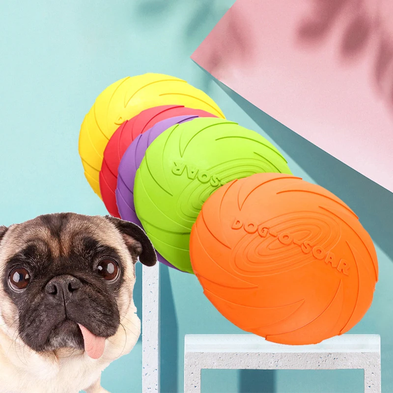 

Interactive Dog Chew Toys Outdoor Throwing Training Bite Resistant Molar Toy for Dogs Pet Training Products Dog Flying Discs