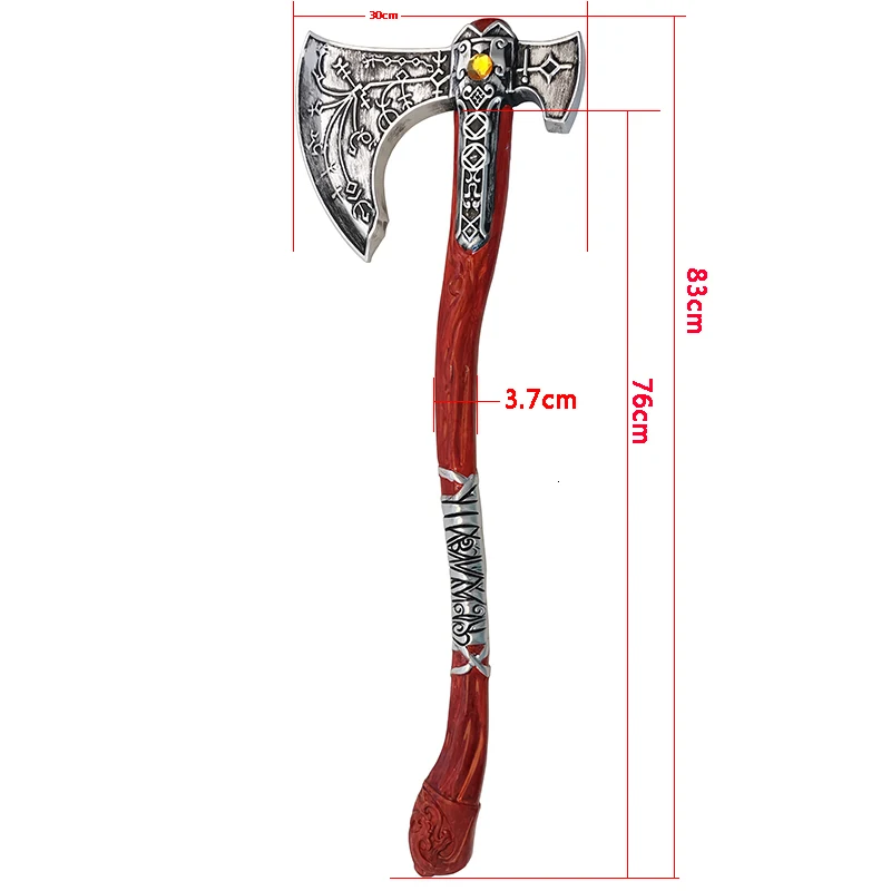 Ручная работа 1/1 God Of War 4 Axe Kratos Ax полимерная игровая фигурка большого размера 83 см DIY косплей игрушки